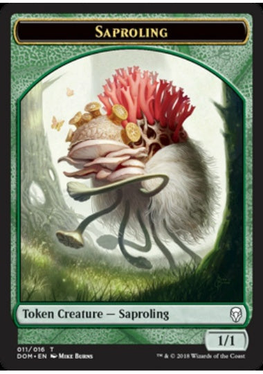 (英)苗木トークン / Saproling Token【DOM-TOKEN】 No.011