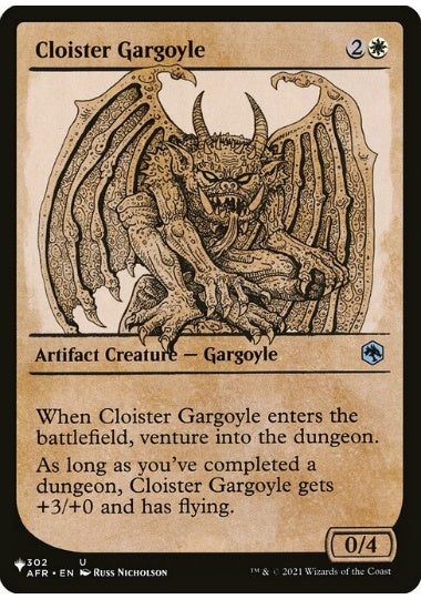 (英)回廊のガーゴイル / Cloister Gargoyle ★ルールブック・カード★ 【LST】 No.504