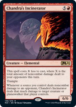 (英)【Foil】チャンドラの焼却者 / Chandra's Incinerator【M21】 No.136