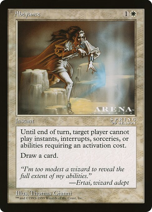 (英)中断 / Abeyance【PRM】 アリーナプロモ 【Oversized Card】 BIG-PRM-088 ※トーナメントで使用することはできません。