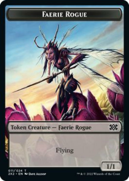 (英)フェアリー・ならず者トークン / Faerie Rogue Token【2X2-TOKEN】 No.011