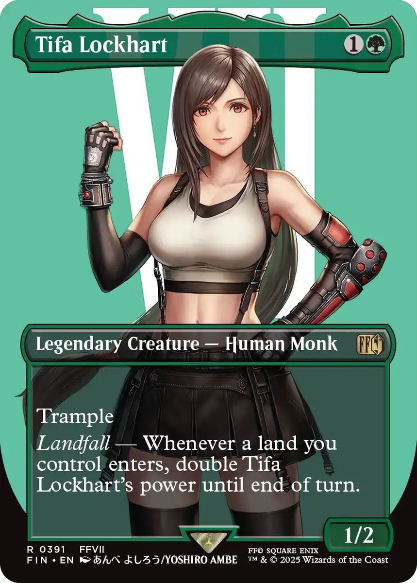 (英)【Foil】ティファ・ロックハート / Tifa Lockhart ★ボーダーレス★(キャラクター) 【FIN】 No.391