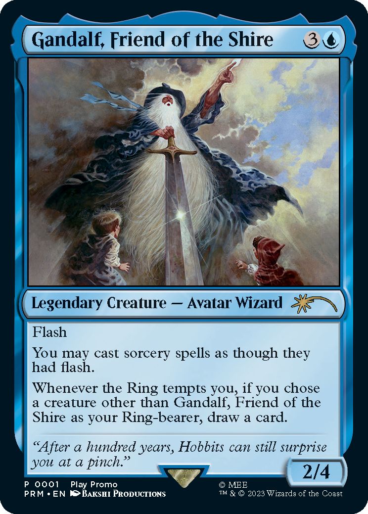 (英)ホビット庄の友、ガンダルフ / Gandalf, Friend of the Shire【PRM】 コマンドフェストプロモ No.104