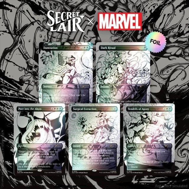 (英)Secret Lair x Marvel's Spider-Man: Venom Unleashed (Inks) Foil Edition 【BOX】 ※発送方法は「ゆうパック」を選択してください。