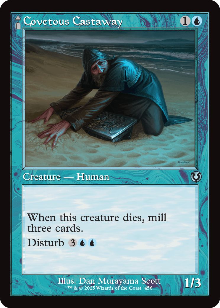 (英)【Foil】欲深き逃散者 / Covetous Castaway - 幽体の懲罰者 / Ghostly Castigator ★ショーケース枠★(旧枠加工カード) 【INR】 No.456