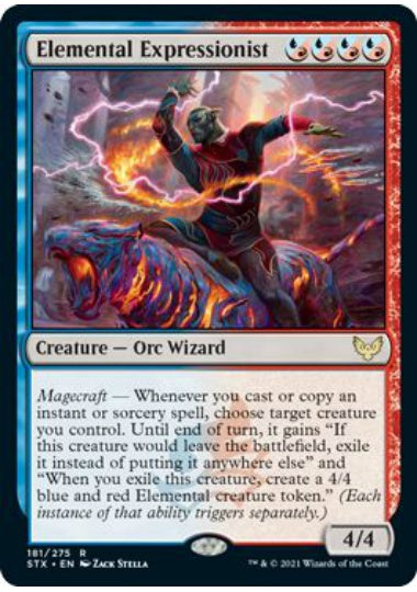(英)【Foil】精霊表現者 / Elemental Expressionist【STX】 No.181