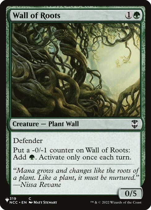 (英)根の壁 / Wall of Roots【NCC】 PWシンボル付き再販 No.319