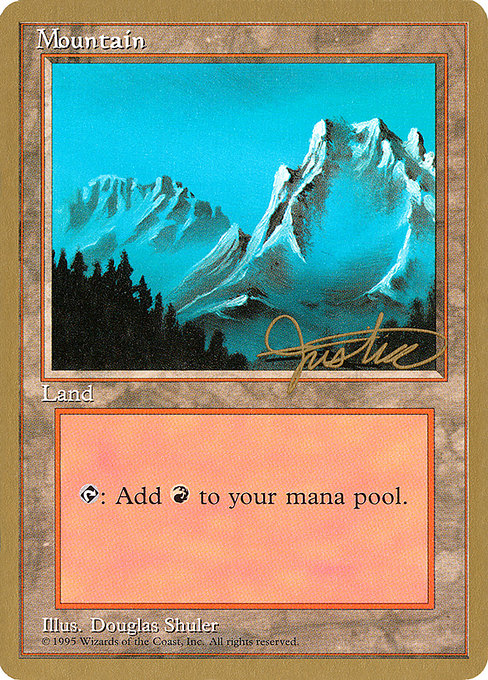 (英)山 / Mountain【PTC】 (BlueMt) ProTour NewYork Decks 1996 Mark Justice 金枠 No.298