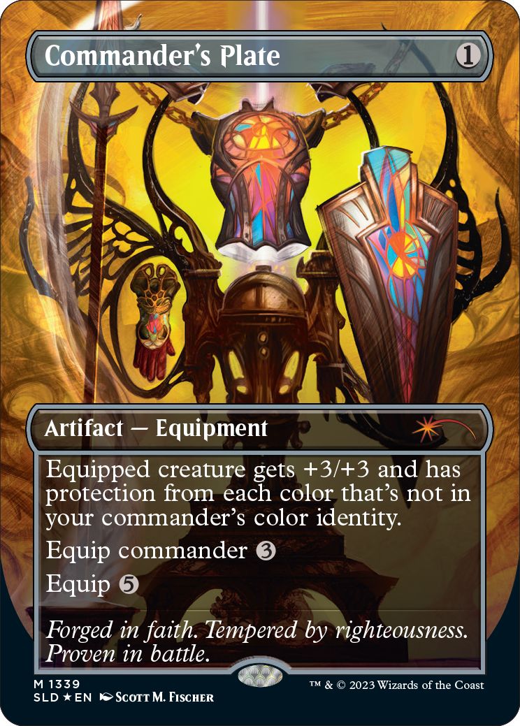 (英)【Foil】統率者の板金鎧 / Commander's Plate【SLD】Angels: They're Just Like Us but Cooler and with Wings No.1339