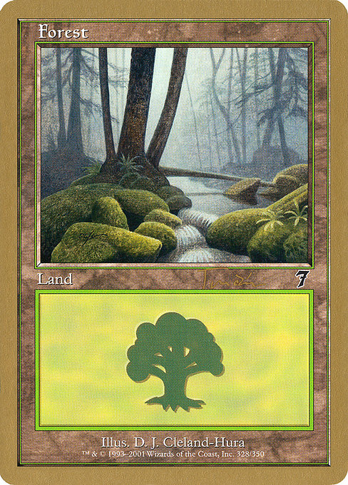 (英)森 / Forest【WC01】 World Championship Decks 2001 Jan Tomcani 金枠 No.121