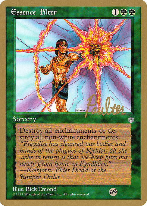 (英)Essence Filter【PTC】 ProTour NewYork Decks 1996 Preston Poulter サイドボード 金枠 No.149