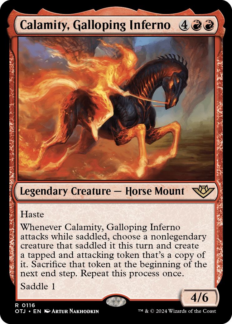 (英)【Foil】早駆ける業火、カラミティ / Calamity, Galloping Inferno【OTJ】 No.116