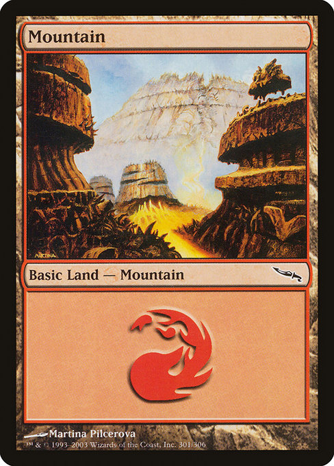 (英)【Foil】山 / Mountain【MRD】 No.301
