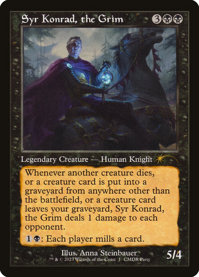 (英)【Foil】厳格な者、コンラッド卿 / Syr Konrad, the Grim【PRM】旧枠 コマンダー・パーティー参加賞プロモ No.270
