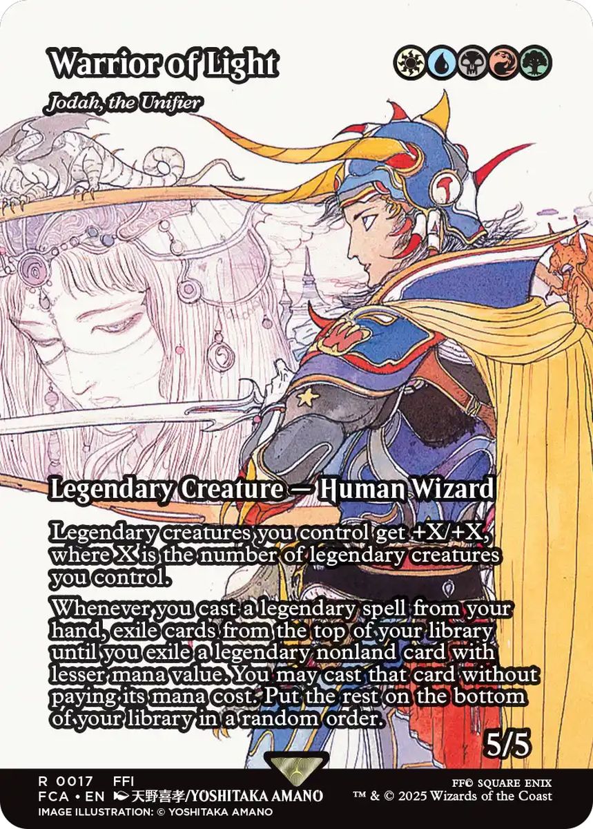 (英)【Foil】光の戦士 / Warrior of Light[統べるもの、ジョダー / Jodah, the Unifier] ★ショーケース枠★(FINAL FANTASY・継承史カード) 【FCA】 No.017