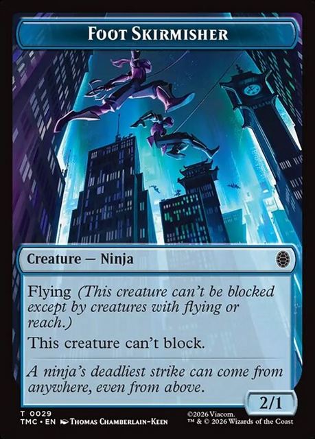 (英)Foot Skirmisher 【TMC-TOKEN】 No.029