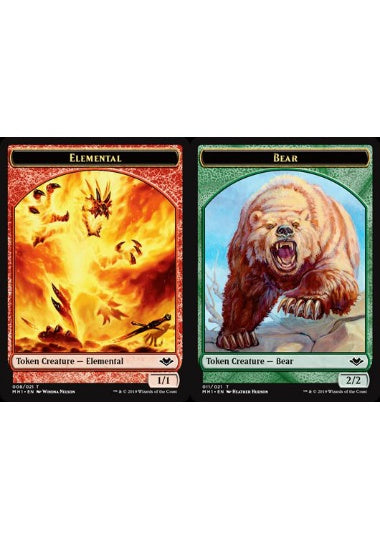 (英)エレメンタルトークン / Elemental Token No.008 - 熊トークン / Bear Token【MH1-TOKEN】 No.011