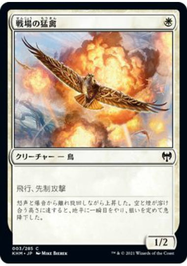 (日)【Foil】戦場の猛禽 / Battlefield Raptor【KHM】 No.003