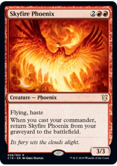 (英)空火のフェニックス / Skyfire Phoenix【C19】 No.028
