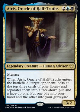 (英)【Foil】半真実の神託者、アトリス / Atris, Oracle of Half-Truths【THB】 No.209