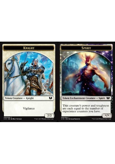 (英)騎士トークン / Knight Token No.005 - スピリットトークン / Spirit Token【C15-TOKEN】 No.023