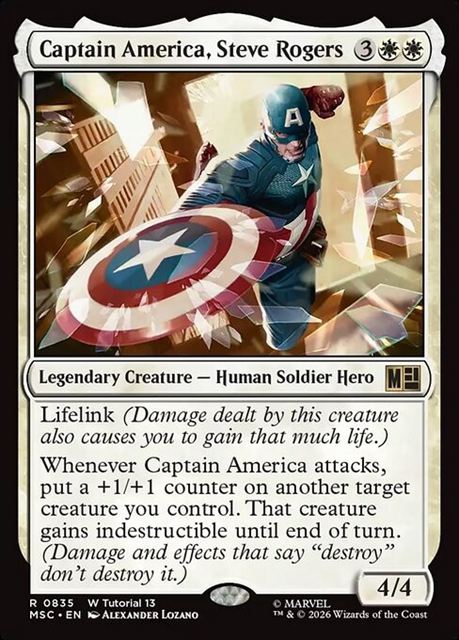 (英)キャプテン・アメリカ、スティーブ・ロジャース / Captain America, Steve Rogers【MSC】 No.835