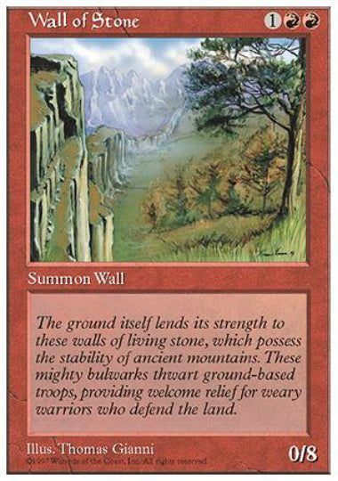 (英)石の壁 / Wall of Stone【5ED】 No.274