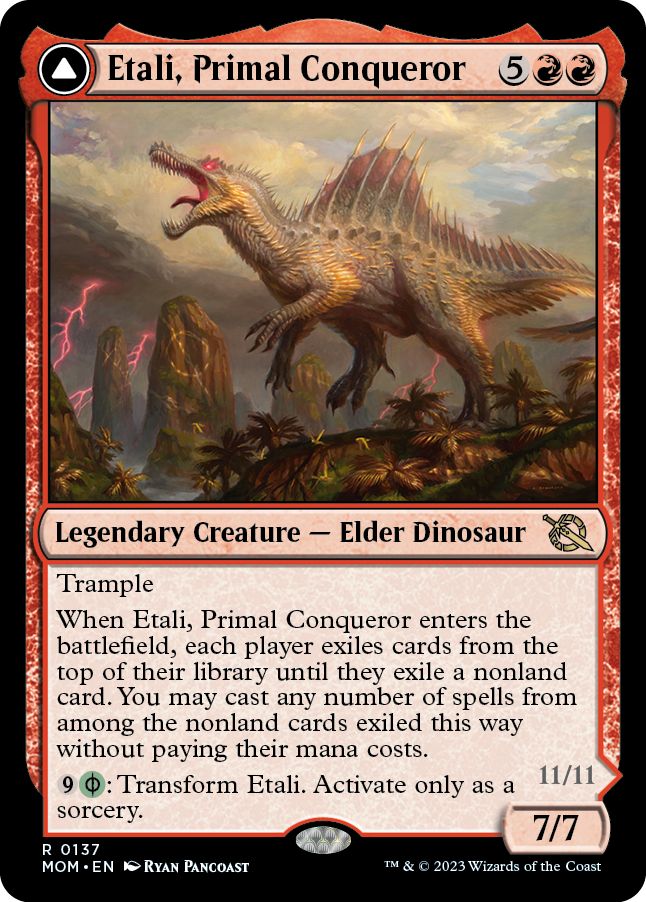 (英)【Foil】原初の征服者、エターリ / Etali, Primal Conqueror - 原初の病、エターリ / Etali, Primal Sickness【MOM】 No.137