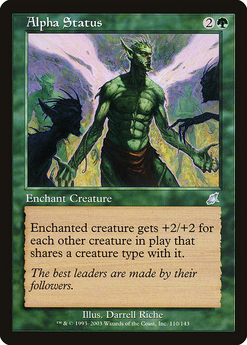(英)【Foil】最上位 / Alpha Status【SCG】 No.110