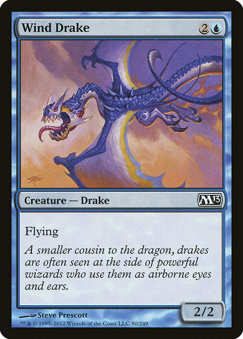 (英)【Foil】風のドレイク / Wind Drake【M13】 No.080