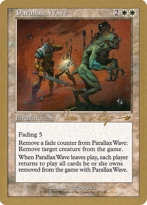 (英)パララクスの波 / Parallax Wave【WC00】 World Championship Decks 2000 Tom van de Logt 金枠 No.012