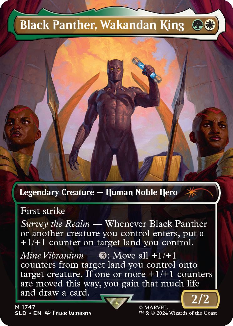 (英)Black Panther, Wakandan King【SLD】 Secret Lair x Marvel's Black Panther No.1747