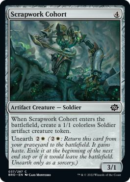 (英)【Foil】屑鉄造りの軍勢 / Scrapwork Cohort【BRO】 No.037