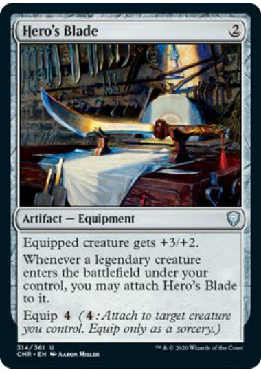 (英)【Foil】英雄の刃 / Hero's Blade【CMR】 No.314
