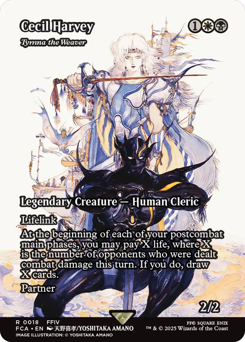(英)【Foil】セシル・ハーヴィ / Cecil Harvey[織り手のティムナ / Tymna the Weaver] ★ショーケース枠★(FINAL FANTASY・継承史カード) 【FCA】 No.018
