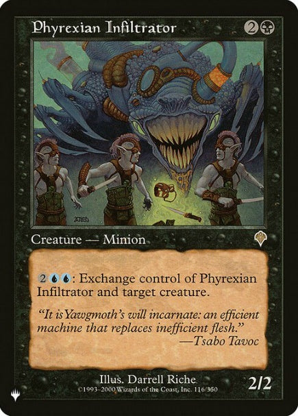 (英)ファイレクシアの浸透者 / Phyrexian Infiltrator【LST】 No.1053