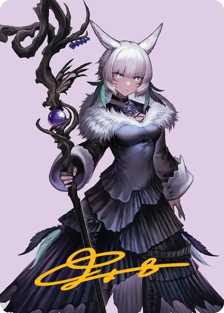 (英)魔女、ヤ・シュトラ・ルル / Y'shtola, Night's Blessed【FIN】 アート・カード 【箔押し】 No.053 ※トーナメントで使用することはできません。