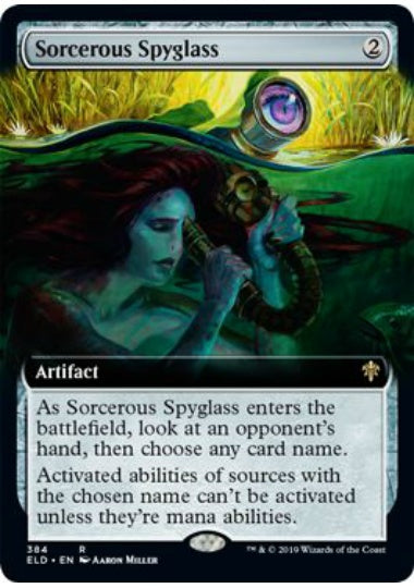 (英)【Foil】魔術遠眼鏡 / Sorcerous Spyglass ★拡張枠★ 【ELD】 No.384