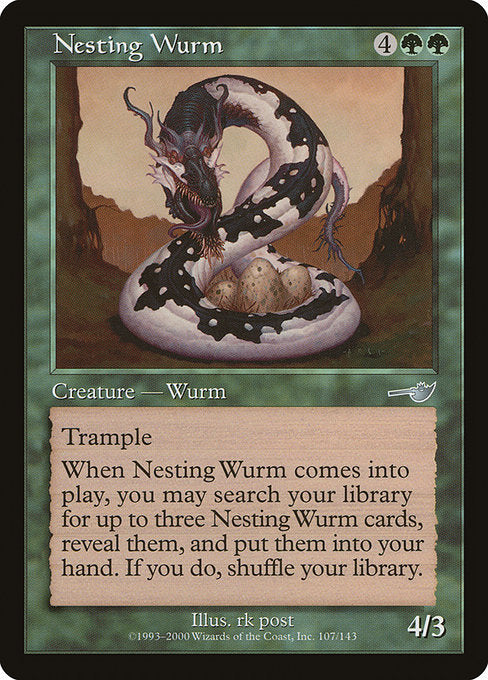 (英)【Foil】巣ごもりワーム / Nesting Wurm【NEM】 No.107