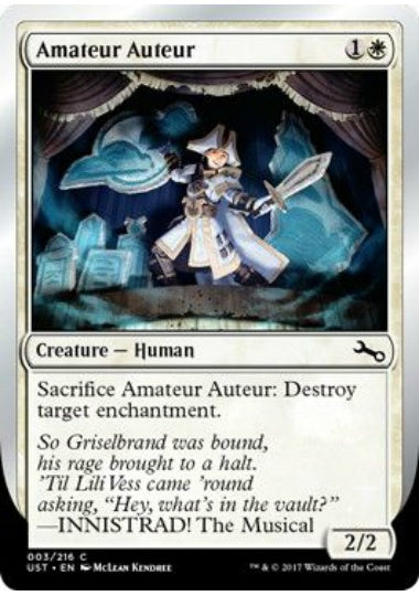 (英)【Foil】Amateur Auteur 【UST】 (Innistrad)No.003B