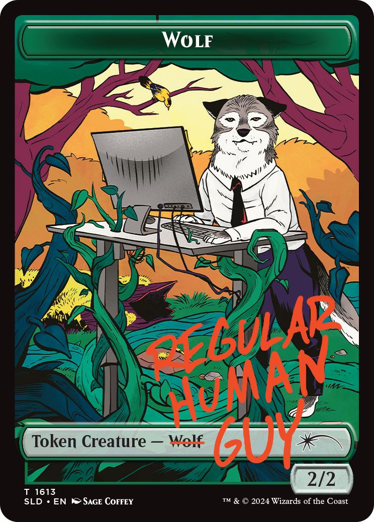 (英)Regular Human Guyトークン / Regular Human Guy Token【SLD】 Featuring: Not a Wolf No.1613