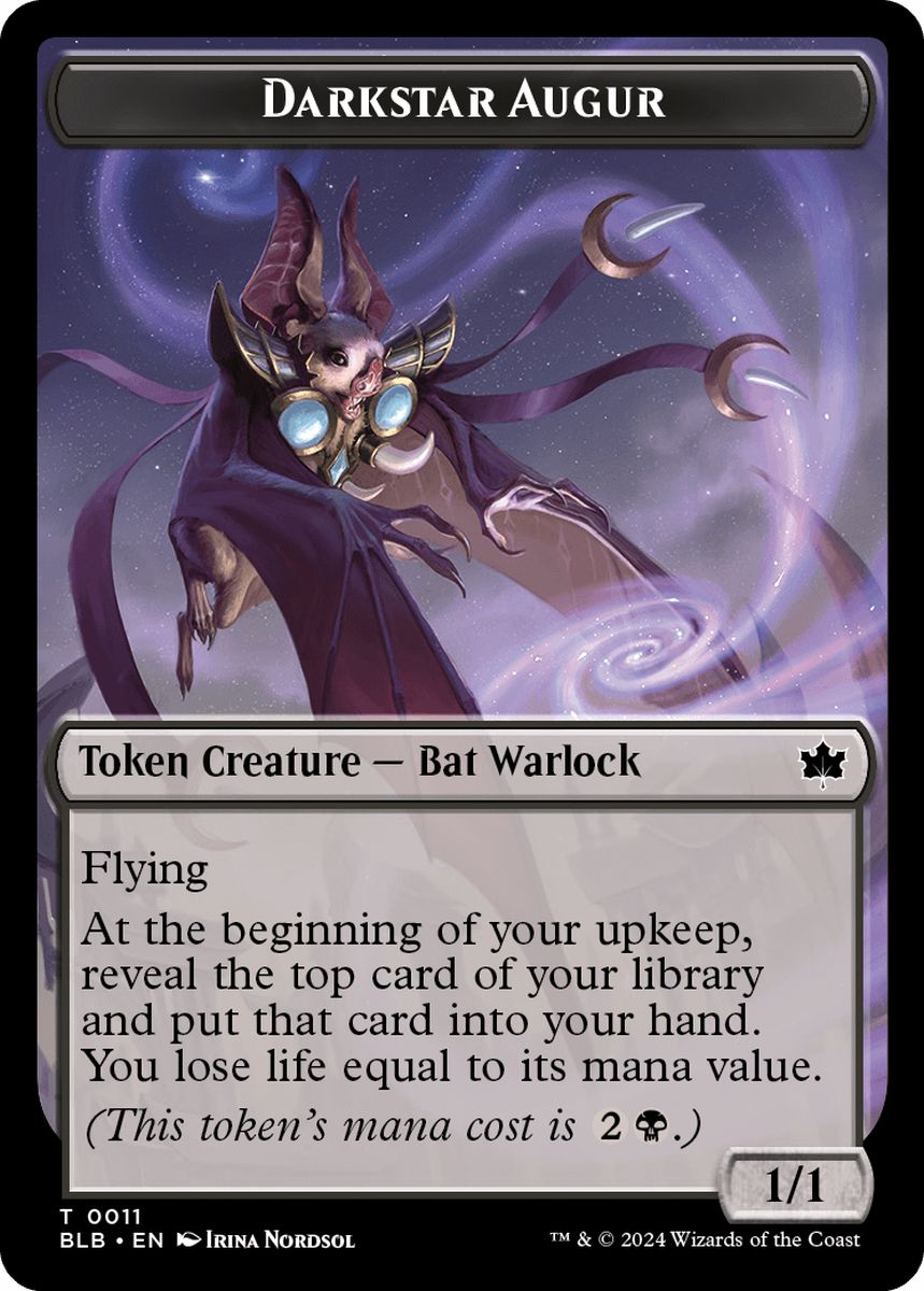 (英)暗黒星の占い屋トークン / Darkstar Augur Token【BLB-TOKEN】 No.011
