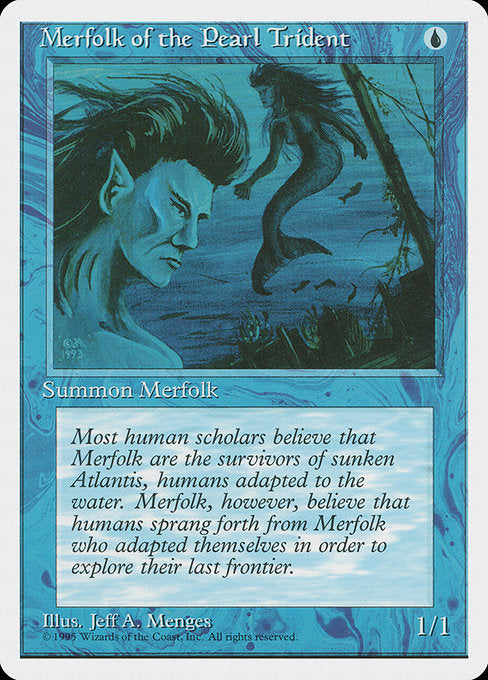 (英)真珠三叉矛の人魚 / Merfolk of the Pearl Trident【4ED】 No.086