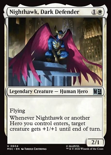 (英)闇の守護者、ナイトホーク / Nighthawk, Dark Defender【MSC】 No.604