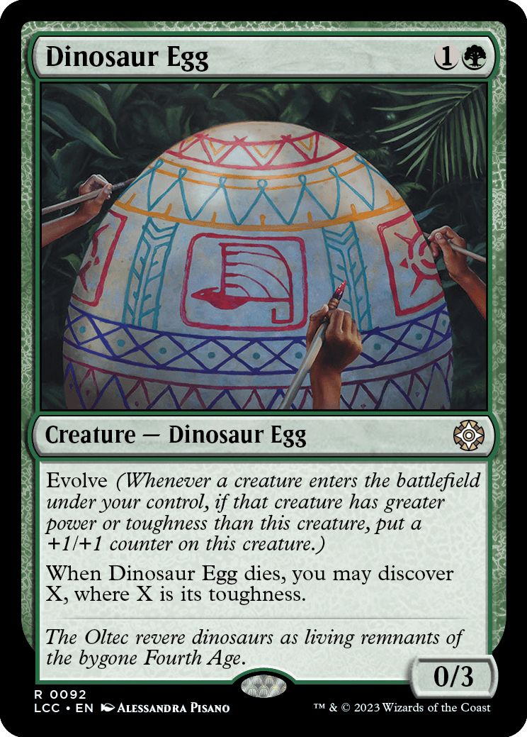 (英)恐竜の卵 / Dinosaur Egg【LCC】 No.092