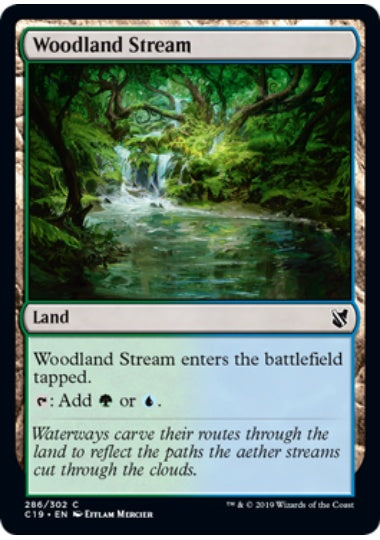 (英)森林地の小川 / Woodland Stream【C19】 No.286
