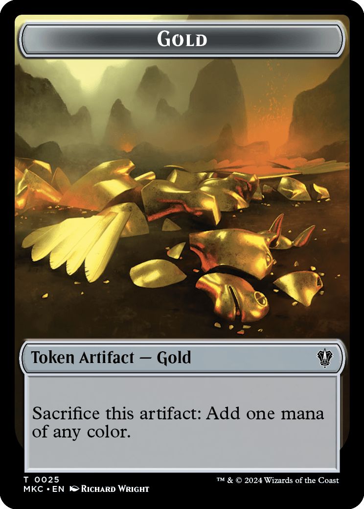 (英)金トークン / Gold Token No.025 - 宝物トークン / Treasure Token【MKC-TOKEN】 No.026