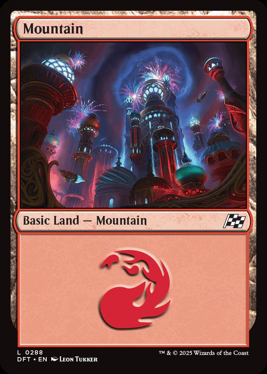(英)【Foil】山 / Mountain【DFT】 No.288