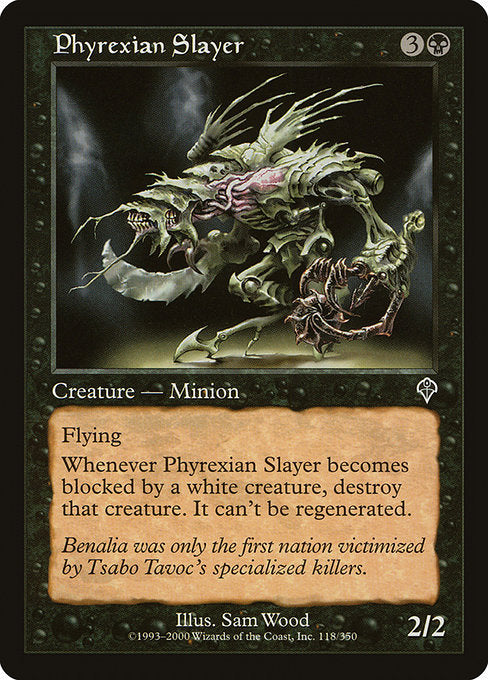 (英)【Foil】ファイレクシアの殺害者 / Phyrexian Slayer【INV】 No.118