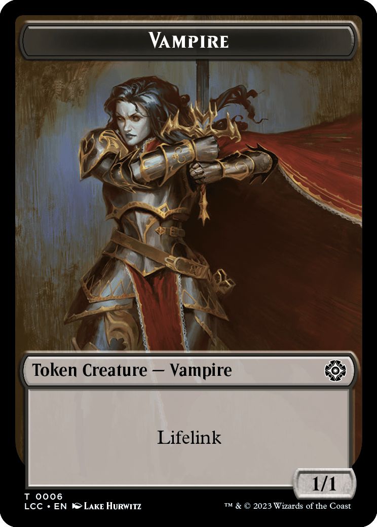 (英)吸血鬼トークン / Vampire Token No.006 - 吸血鬼・デーモントークン / Vampire Demon Token【LCC-TOKEN】 No.015
